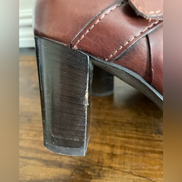 Sesto Meucci Womens Leather Strappy Almond Toe Mid-Calf Boots Brown Size 7 1/2 - Picture 5 of 9